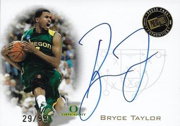 2008 Press Pass - Signings Gold #PPS-BT2 Bryce Taylor Front