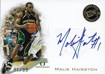2008 Press Pass - Signings Gold #PPS-MH Malik Hairston Front