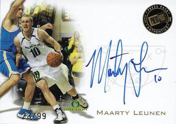 2008 Press Pass - Signings Gold #PPS-ML Maarty Leunen Front
