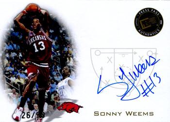 2008 Press Pass - Signings Gold #PPS-SW Sonny Weems Front