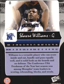 2006-07 Press Pass Legends #8 Shawne Williams Back