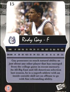 2006-07 Press Pass Legends #15 Rudy Gay Back