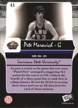 2006-07 Press Pass Legends #41 Pete Maravich Back