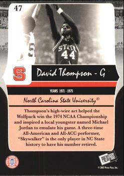 2006-07 Press Pass Legends #47 David Thompson Back