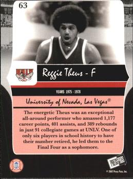2006-07 Press Pass Legends #63 Reggie Theus Back