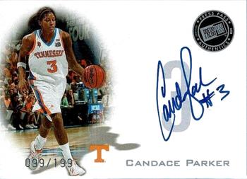 2008 Press Pass - Signings Silver #PPS-CP Candace Parker Front