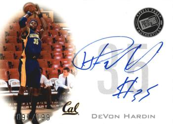 2008 Press Pass - Signings Silver #PPS-DH DeVon Hardin Front