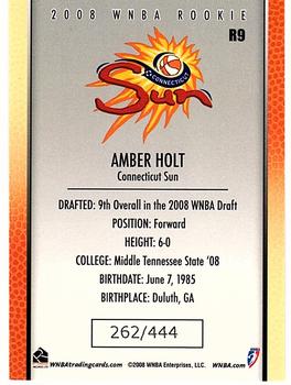 2008 Rittenhouse WNBA - Rookies #R9 Amber Holt Back