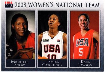 2008 Rittenhouse WNBA - Women's National Team #USAB3 Michelle Snow / Tamika Catchings / Kara Lawson Front