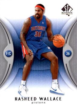 2006-07 SP Authentic #24 Rasheed Wallace Front