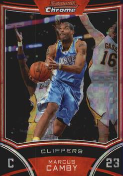 2008-09 Bowman - Chrome X-Fractors #77 Marcus Camby Front