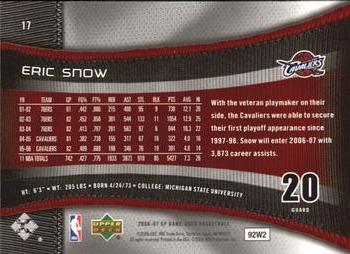 2006-07 SP Game Used #17 Eric Snow Back