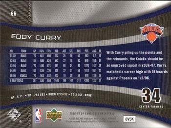 2006-07 SP Game Used #66 Eddy Curry Back