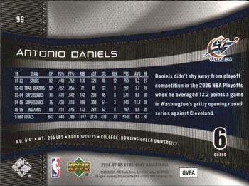 2006-07 SP Game Used #99 Antonio Daniels Back