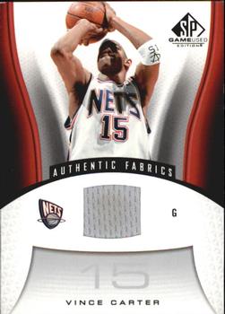 2006-07 SP Game Used #158 Vince Carter Front