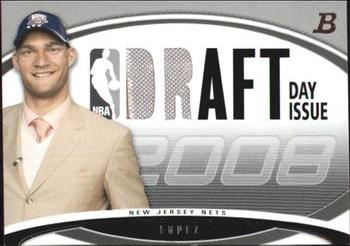 2008-09 Bowman - Draft Day Issue Relics #DDIR-BL Brook Lopez Front