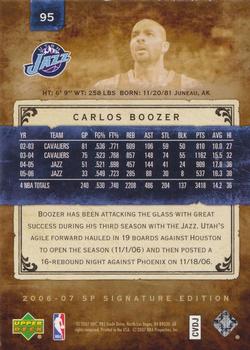 2006-07 SP Signature Edition #95 Carlos Boozer Back