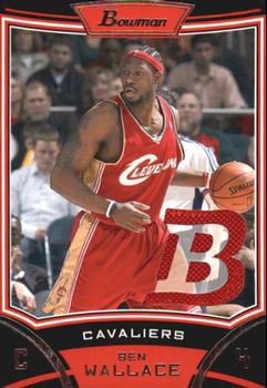 2008-09 Bowman - Relics #BRBW Ben Wallace  Front