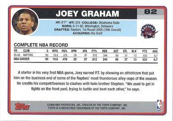 2006-07 Topps #82 Joey Graham Back