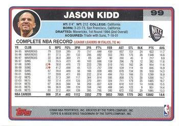 2006-07 Topps #99 Jason Kidd Back