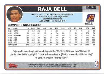 2006-07 Topps #162 Raja Bell Back