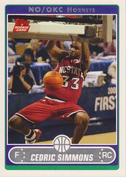 2006-07 Topps #233 Cedric Simmons Front