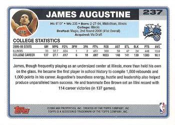 2006-07 Topps #237 James Augustine Back