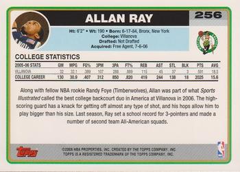 2006-07 Topps #256 Allan Ray Back