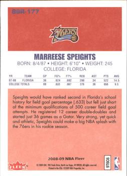 2008-09 Fleer - 1986-87 Rookies #86R-177 Marreese Speights Back