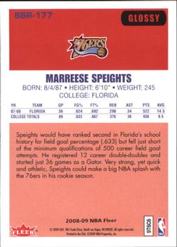 2008-09 Fleer - 1986-87 Rookies Glossy #86R-177 Marreese Speights Back
