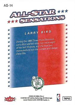 2008-09 Fleer - All-Star Sensations #AS-14 Larry Bird Back