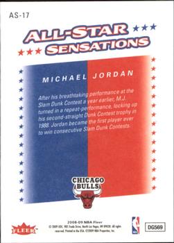2008-09 Fleer - All-Star Sensations #AS-17 Michael Jordan  Back