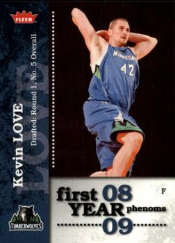 2008-09 Fleer - First Year Phenoms #PH-5 Kevin Love Front