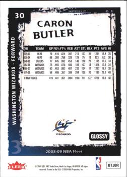 2008-09 Fleer - Glossy #30 Caron Butler Back