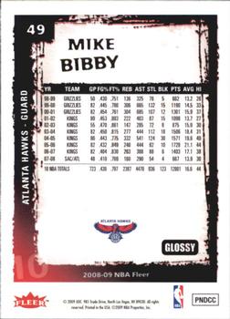 2008-09 Fleer - Glossy #49 Mike Bibby Back