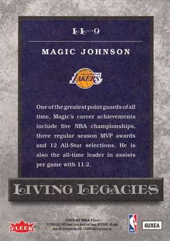 2008-09 Fleer - Living Legacies #LL-9 Magic Johnson Back