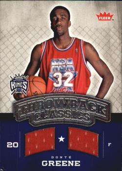 2008-09 Fleer - NBA Throwback Classics #NBA-DG Donte Greene Front