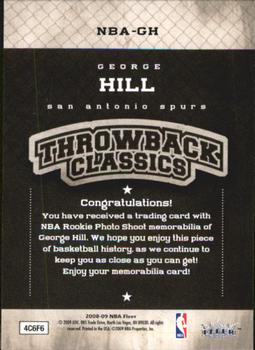 2008-09 Fleer - NBA Throwback Classics #NBA-GH George Hill Back