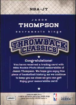 2008-09 Fleer - NBA Throwback Classics #NBA-JT Jason Thompson Back