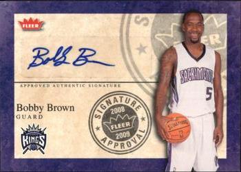 2008-09 Fleer - Signature Approval #SA-BB Bobby Brown Front