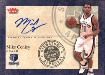 2008-09 Fleer - Signature Approval #SA-MC Mike Conley Front