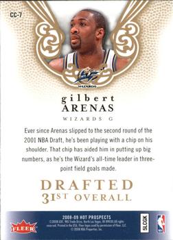 2008-09 Fleer Hot Prospects - Cream of the Crop #CC-7 Gilbert Arenas Back