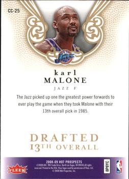 2008-09 Fleer Hot Prospects - Cream of the Crop #CC-25 Karl Malone Back