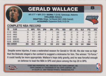 2006-07 Topps Chrome #8 Gerald Wallace Back
