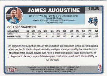 2006-07 Topps Chrome #188 James Augustine Back