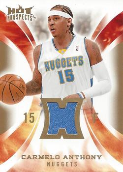 2008-09 Fleer Hot Prospects - Hot Materials #HM-CA Carmelo Anthony Front