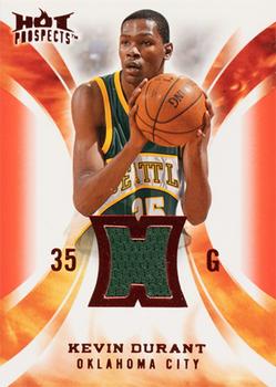 2008-09 Fleer Hot Prospects - Hot Materials Red #HM-KD Kevin Durant Front