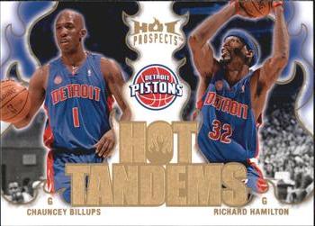 2008-09 Fleer Hot Prospects - Hot Tandems #HT-5 Chauncey Billups / Richard Hamilton Front