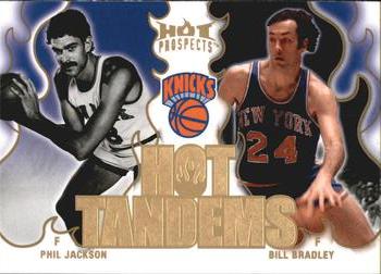 2008-09 Fleer Hot Prospects - Hot Tandems #HT-13 Phil Jackson / Bill Bradley Front
