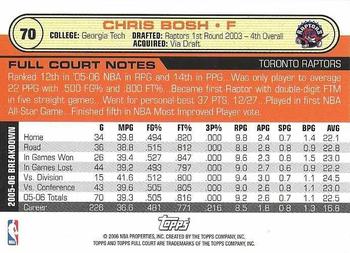 2006-07 Topps Full Court #70 Chris Bosh Back
